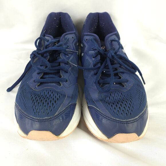 Asics Gel Foundation13 Women Sneakers 9 Blue Mesh Lace Up Running Active Shoe - Picture 1 of 11